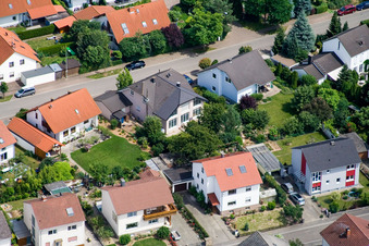 Dans le Rappengärten à Steinweiler dans le département Rhénanie-Palatinat, Allemagne d'en haut