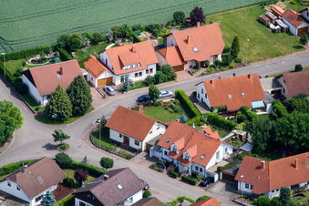 Dans le Rappengärten à Steinweiler dans le département Rhénanie-Palatinat, Allemagne vue d'en haut