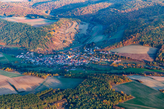 Photographie aérienne de Quartier Binsfeld in Arnstein dans le département Bavière, Allemagne