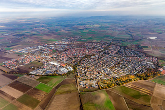 Vue aérienne de Gerolzhofen dans le département Bavière, Allemagne
