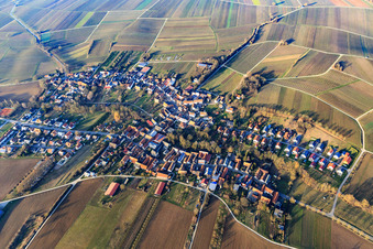Photographie aérienne de Vue du village depuis le sud à Dierbach dans le département Rhénanie-Palatinat, Allemagne