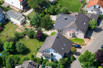 Vue aérienne de Klingbachstraße depuis le sud-est à Steinweiler dans le département Rhénanie-Palatinat, Allemagne