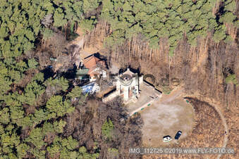 Vue aérienne de Mémorial de la Paix à Edenkoben dans le département Rhénanie-Palatinat, Allemagne