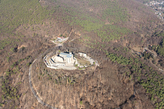 Château de Hambach à le quartier Diedesfeld in Neustadt an der Weinstraße dans le département Rhénanie-Palatinat, Allemagne vue d'en haut