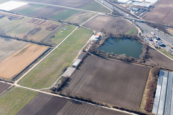 Vue aérienne de Site de vol à voile Dannstadt à le quartier Dannstadt in Dannstadt-Schauernheim dans le département Rhénanie-Palatinat, Allemagne