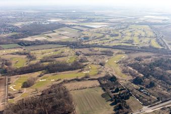 Vue aérienne de Parcours de golf de Kurpfalz à Limburgerhof dans le département Rhénanie-Palatinat, Allemagne