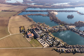 Vue aérienne de Hôtel et spa Lindner Binshof à Speyer dans le département Rhénanie-Palatinat, Allemagne