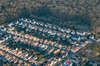 Photographie aérienne de Colonie de Garden City à Kandel dans le département Rhénanie-Palatinat, Allemagne