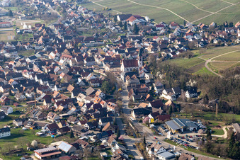 Vue aérienne de Quartier Ehrenstetten in Ehrenkirchen dans le département Bade-Wurtemberg, Allemagne