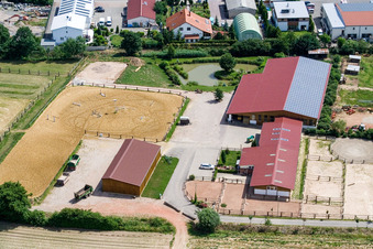 Photographie aérienne de Zone industrielle Am Kleinwald, Drei Eichen Hof à Herxheim bei Landau dans le département Rhénanie-Palatinat, Allemagne