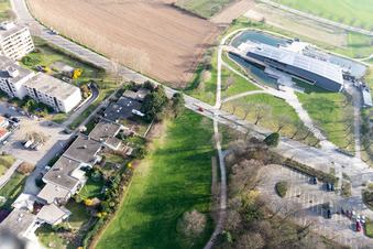 Vue aérienne de Centre culturel et communautaire à Denzlingen dans le département Bade-Wurtemberg, Allemagne