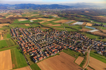 Vue aérienne de Du nord-ouest à Reute dans le département Bade-Wurtemberg, Allemagne