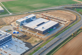 Vue aérienne de EIZO GmbH à Rülzheim dans le département Rhénanie-Palatinat, Allemagne