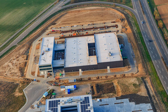 Vue aérienne de EIZO GmbH à Rülzheim dans le département Rhénanie-Palatinat, Allemagne