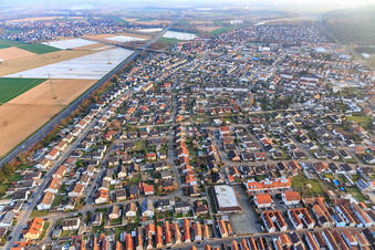 Vue aérienne de Daimlerring à Rülzheim dans le département Rhénanie-Palatinat, Allemagne