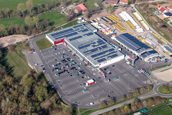 Photographie aérienne de Parc de la mode Röther à Rohrbach dans le département Rhénanie-Palatinat, Allemagne