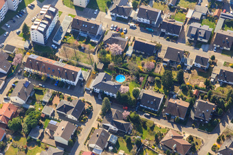 Vue aérienne de Rue Albert Schweitzer à Kandel dans le département Rhénanie-Palatinat, Allemagne