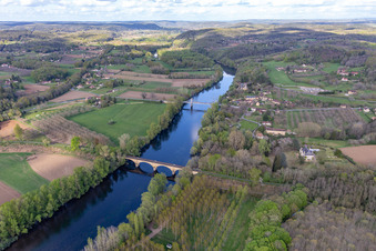 Vue aérienne de Dordogne à Carsac-Aillac dans le département Dordogne, France