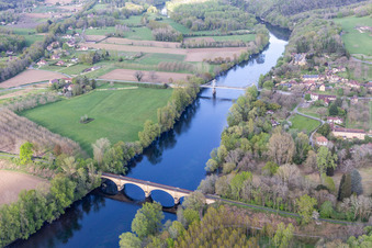 Vue aérienne de Dordogne à Carsac-Aillac dans le département Dordogne, France