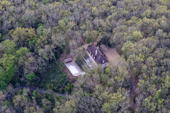 Vue aérienne de Chartreuse de Montfort à Vitrac dans le département Dordogne, France
