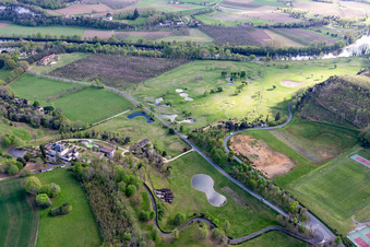 Vue aérienne de Golf du Domaine de Rochebois à Vitrac dans le département Dordogne, France