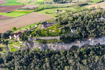 Photographie aérienne de Jardins de Marqueyssac à Vézac dans le département Dordogne, France
