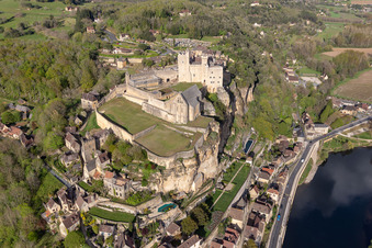 Photographie aérienne de Complexe du château de Beynac à Beynac-et-Cazenac dans le département Dordogne, France