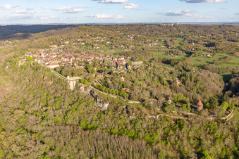 Citadelle à Domme dans le département Dordogne, France d'en haut
