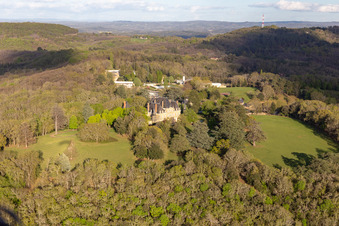 Vue aérienne de Domme dans le département Dordogne, France