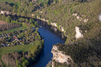 Camping Soleil-Plage en Dordogne à Vitrac dans le département Dordogne, France hors des airs