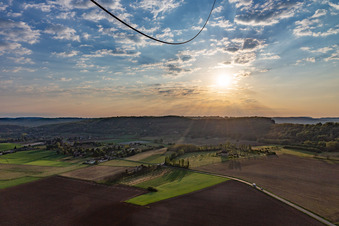 Vézac dans le département Dordogne, France hors des airs