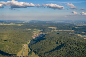 Vue aérienne de Du nord à Immendingen dans le département Bade-Wurtemberg, Allemagne
