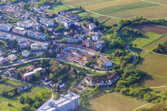 Vue aérienne de Chantier de construction du Wohnpark Südliche Weinstraße GmbH à Bad Bergzabern dans le département Rhénanie-Palatinat, Allemagne