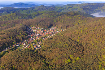 Photographie aérienne de Du nord à Dörrenbach dans le département Rhénanie-Palatinat, Allemagne
