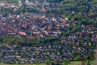 Wissembourg dans le département Bas Rhin, France d'un drone