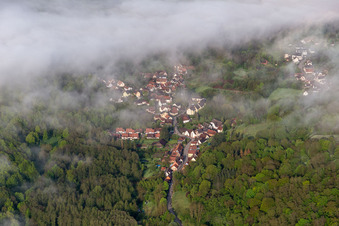 Vue aérienne de Wissembourg dans le département Bas Rhin, France