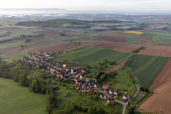 Vue oblique de Cleebourg dans le département Bas Rhin, France