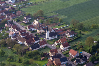 Cleebourg dans le département Bas Rhin, France d'en haut