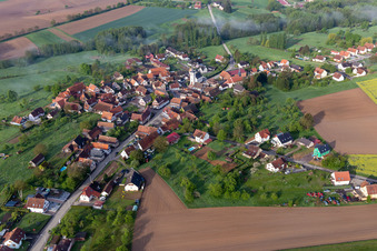 Keffenach dans le département Bas Rhin, France d'en haut
