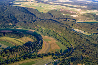 Vue aérienne de Naufrage du Danube à le quartier Möhringen in Tuttlingen dans le département Bade-Wurtemberg, Allemagne