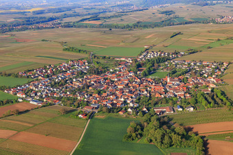 Vue aérienne de De l'est à le quartier Mörzheim in Landau in der Pfalz dans le département Rhénanie-Palatinat, Allemagne