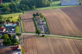 Salmbach dans le département Bas Rhin, France vu d'un drone