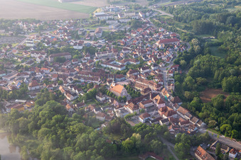 Image drone de Lauterbourg dans le département Bas Rhin, France