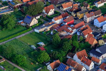 Photographie aérienne de Gänsried à Freckenfeld dans le département Rhénanie-Palatinat, Allemagne