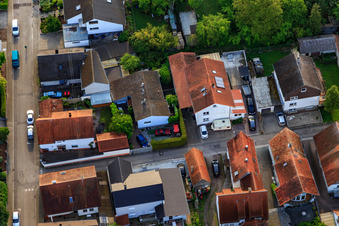 Vue aérienne de Pfeiferweg à Freckenfeld dans le département Rhénanie-Palatinat, Allemagne