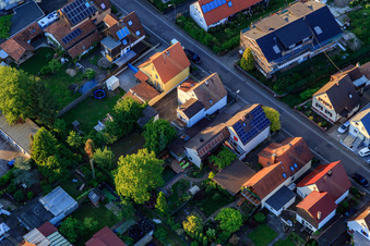 Chantier de construction MFH Waldstr à Kandel dans le département Rhénanie-Palatinat, Allemagne d'en haut