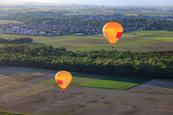 Photographie aérienne de Ballons jumeaux Pfalzgas à Steinweiler dans le département Rhénanie-Palatinat, Allemagne