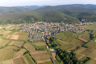Quartier Königsbach in Neustadt an der Weinstraße dans le département Rhénanie-Palatinat, Allemagne d'en haut