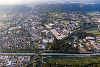 Vue aérienne de Ettlingen dans le département Bade-Wurtemberg, Allemagne