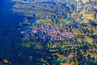 Vue aérienne de Du nord à le quartier Sulzbach in Malsch dans le département Bade-Wurtemberg, Allemagne